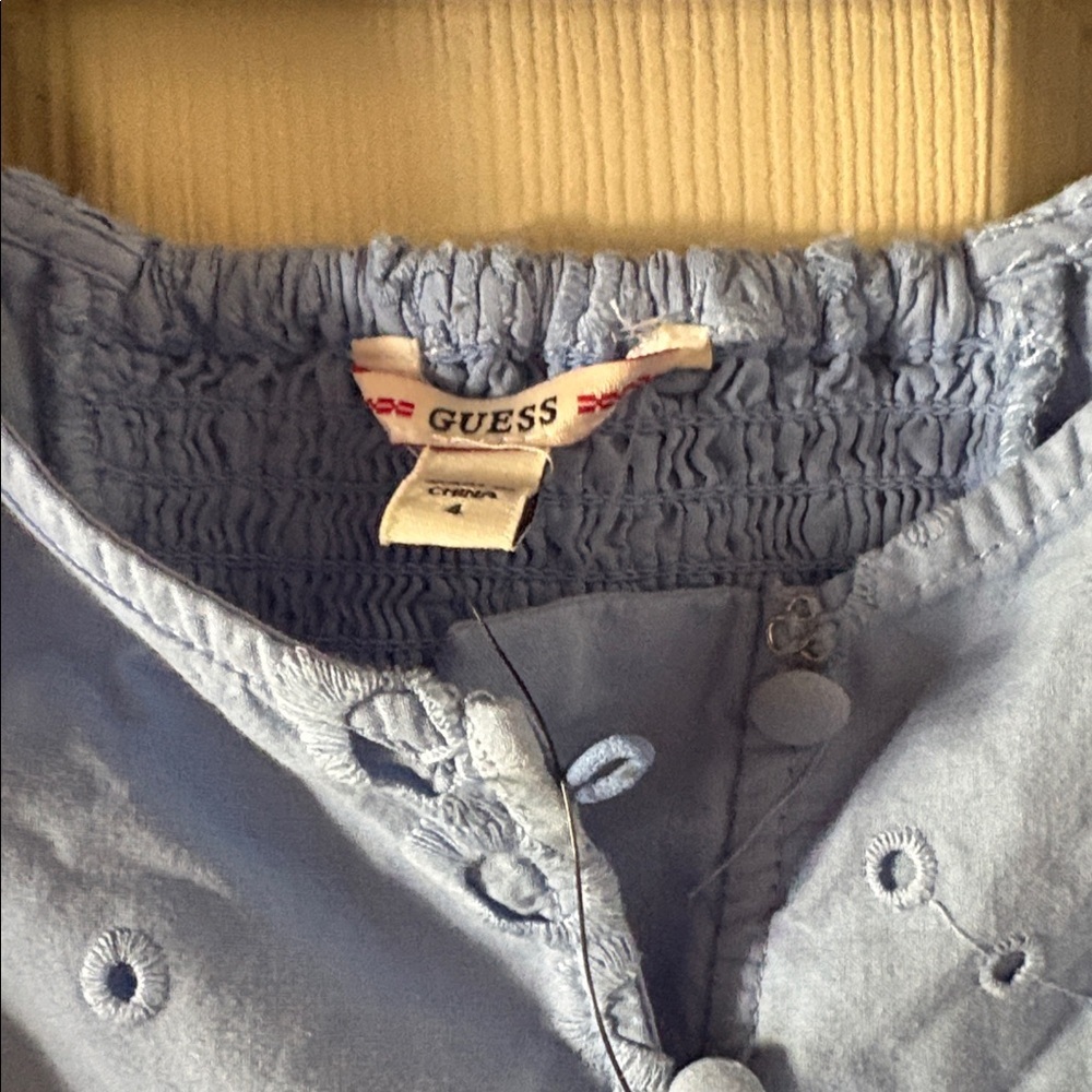 Guess Light Blue Eyelet Dress - Picture 3 of 4